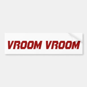 Adesivo Para Carro Vroom Vroom autocolante no vidro traseiro