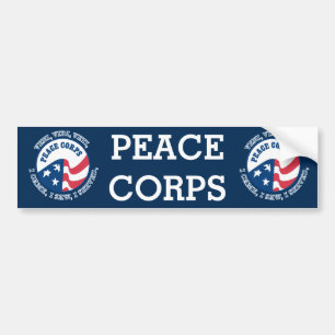 Adesivo Para Carro VVV Shield Bumper do Peace Corps