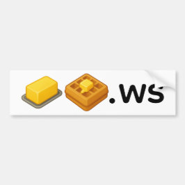 Adesivo Para Carro Waffle de Manteiga