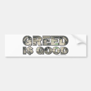 Adesivo Para Carro Wall Street/ Greed é bom