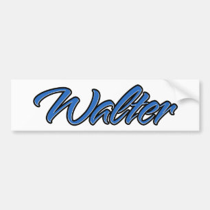 Adesivo Para Carro Walter Name blue Aufkleber Sticker Autoaufkleber