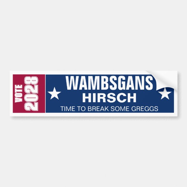 Adesivo Para Carro Wambsgans e Hirsch Para 2028 (Frente)