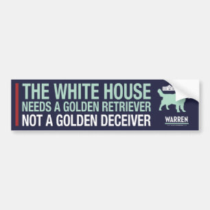 Adesivo Para Carro Warren 2020 - Bailey - golden retriever