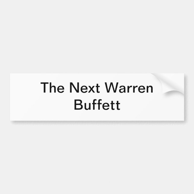Adesivo Para Carro Warren Buffett seguinte (Frente)