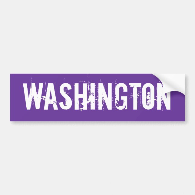 Adesivo Para Carro Washington Bumper Sticker (Frente)