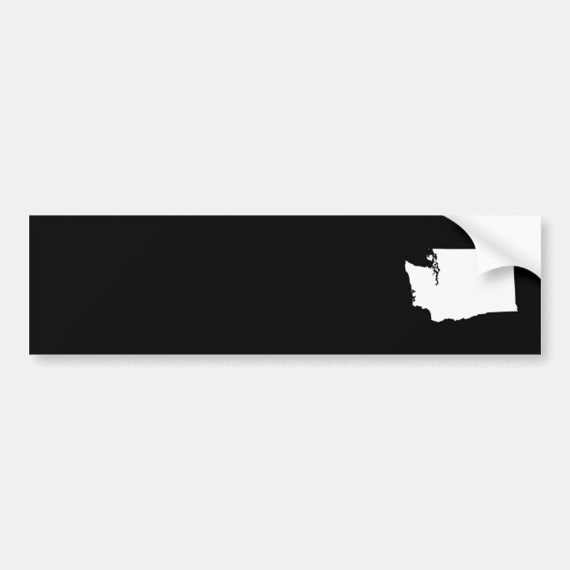 Adesivo Para Carro Washington em Branco e Preto (Frente)