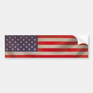 Adesivo Para Carro Waving American Flag Car Stick