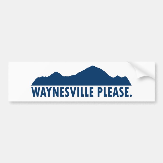 Adesivo Para Carro Waynesville North Carolina Please (Frente)