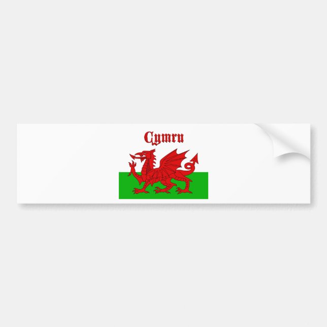 Adesivo Para Carro Welsh Flag Cymru (Frente)