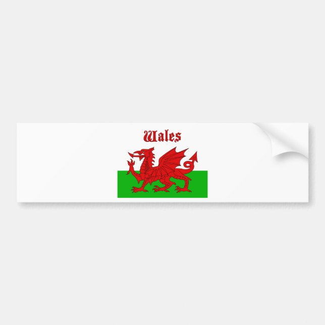 Adesivo Para Carro Welsh Flag Wales (Frente)