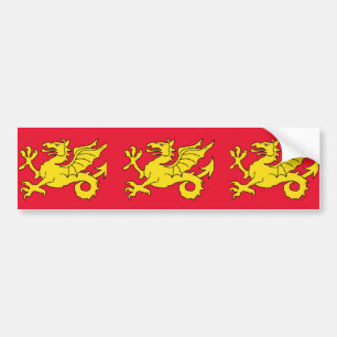 Adesivo Para Carro Wessex, bandeira de Reino Unido