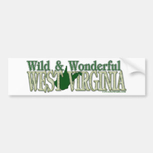 Adesivo Para Carro West Virginia selvagem e Wonderful_2