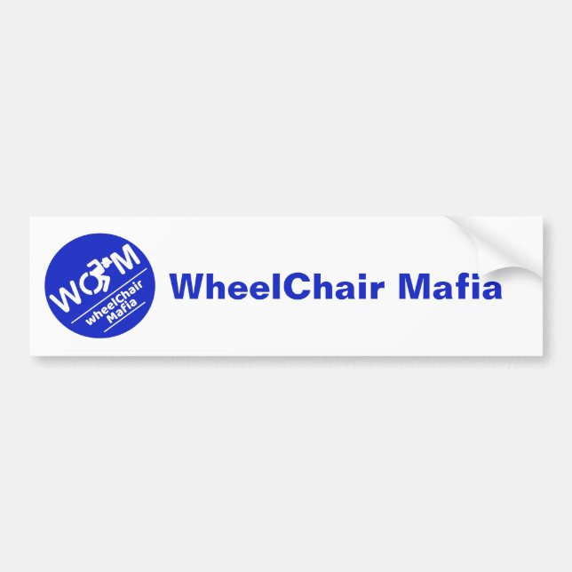 Adesivo Para Carro WheelChair Mafia bumper sticker (Frente)