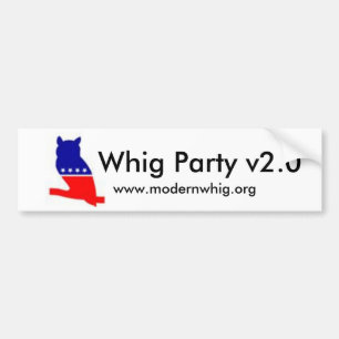 Adesivo Para Carro whigowl2, partido de Whig v2.0, www.modernwhig.org
