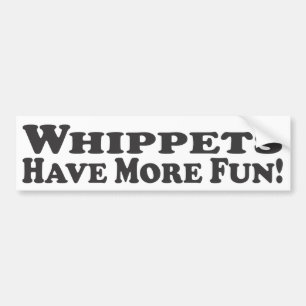 Adesivo Para Carro Whippets tem mais divertimento! - Autocolante no