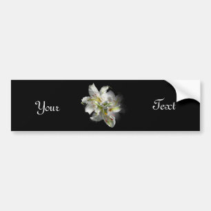 Adesivo Para Carro White Lily Fantasy