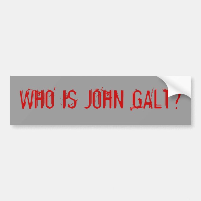 ADESIVO PARA CARRO WHO É JOHN GALT? (Frente)