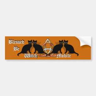Adesivo Para Carro Wicca abençoou seja autocolante no vidro traseiro