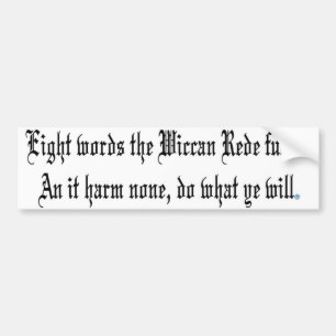 Adesivo Para Carro Wiccan Rede
