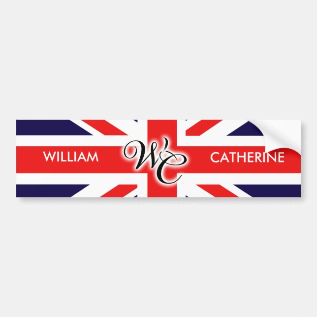 Adesivo Para Carro William & Catherine (Frente)