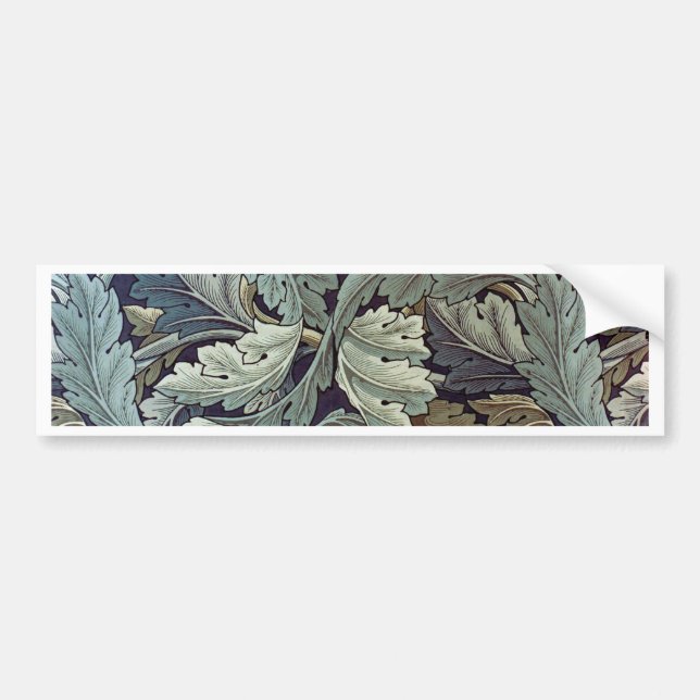 Adesivo Para Carro William Morris Acanthus Wallpaper Folhas (Frente)