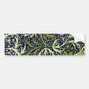 Adesivo Para Carro William Morris Seaweed Flor Antiquado