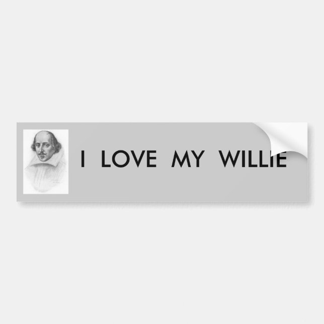 ADESIVO PARA CARRO WILLIAM SHAKESPEARE (Frente)