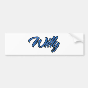 Adesivo Para Carro Willy Blue Aufkleber Sticker Autoaufkleber