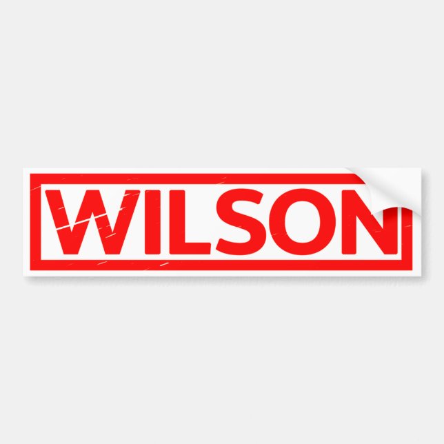 Adesivo Para Carro Wilson Stamp (Frente)