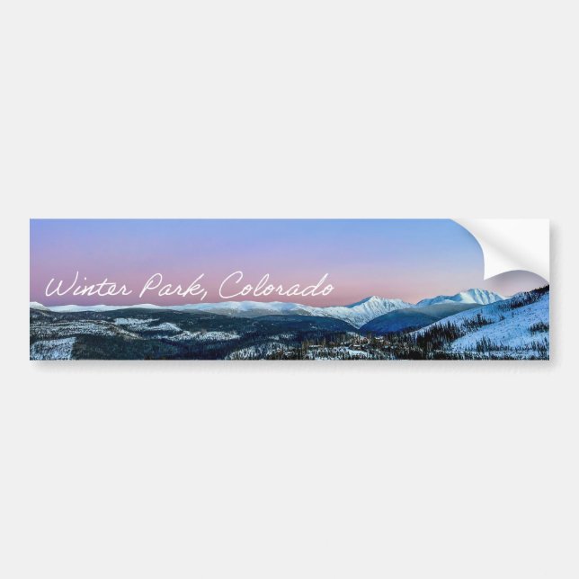 Adesivo Para Carro Winter Park Bumper Sticker (Frente)