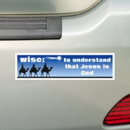 Adesivo Para Carro Wise Bumper Sticker