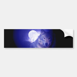 Adesivo Para Carro Wolf & Moon
