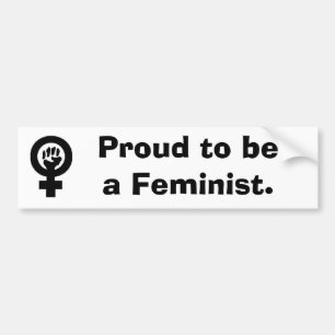 Adesivo Para Carro WomanFist, orgulhoso ser uma feminista