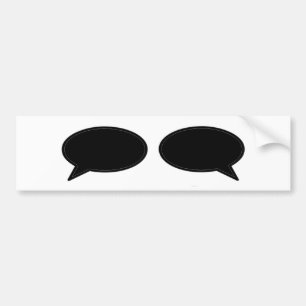 Adesivo Para Carro Word Bubble Esquerdo Preto Direito O MUSEU Zazzle