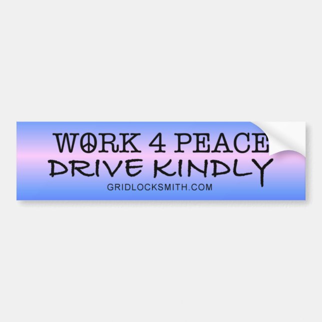 ADESIVO PARA CARRO WORK4PEACE-DK (Frente)
