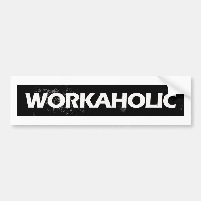 Adesivo Para Carro Workaholic (Frente)
