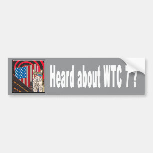 Adesivo Para Carro "WTC 7" autocolante no vidro traseiro
