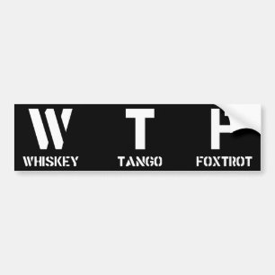 ADESIVO PARA CARRO WTF