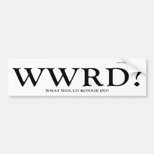 Adesivo Para Carro WWRD - O que Ronnie faria