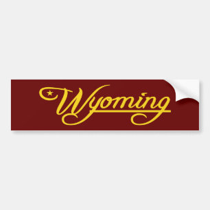 Adesivo Para Carro Wyoming (estado de meus)