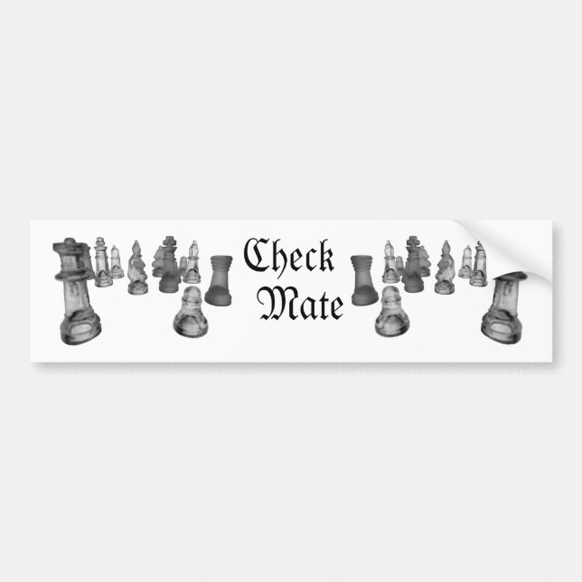 Adesivo Para Carro Xeque-mate (Frente)
