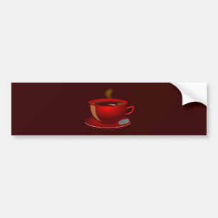 Adesivo Para Carro xícara_do_chá_Vetor_Clipart TEA COFFEE Red Mug