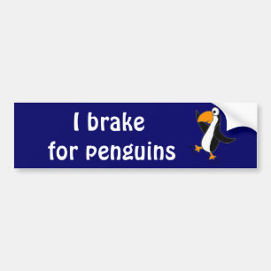 Adesivo Para Carro XX- desenhos animados engraçados do pinguim da