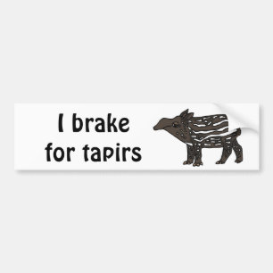 Adesivo Para Carro XX- desenhos animados engraçados do Tapir