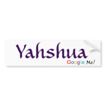 Yahshua - Google mim autocolante no vidro traseiro