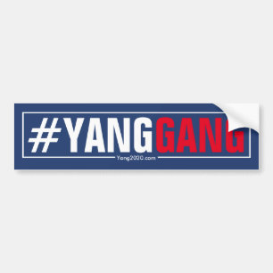 Adesivo Para Carro #YangGang - Andrew Yang 2020