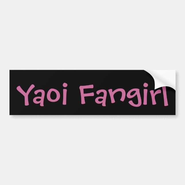 Adesivo Para Carro Yaoi Fangirl (Frente)