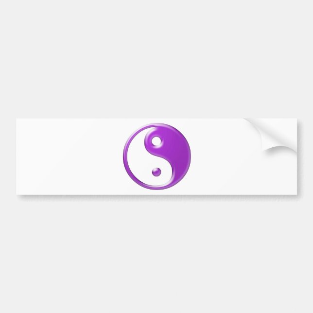 Adesivo Para Carro Yin violeta Yang (Frente)