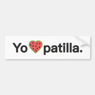 Adesivo Para Carro Yo amo Patilla Bumper Sticker