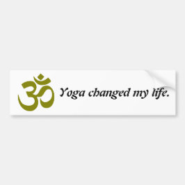 Adesivo Para Carro Yoga Life Changing Quote Bumper Sticker